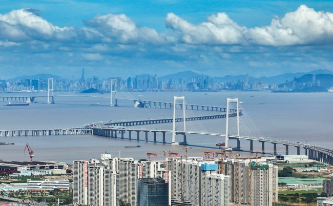 1 深中通道全景  中山侧视角。杜才良 摄(1)