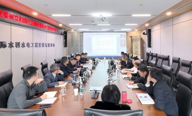 照片—2026.4.8长江国际公司党委举办树立和践行正确政绩观学习教育读书班暨2026年党委中心组第二次集体学习会议（熊闯摄）（修）(1)